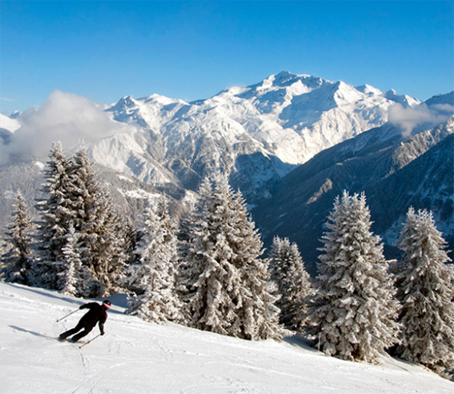 Vacances famille au ski à la neige